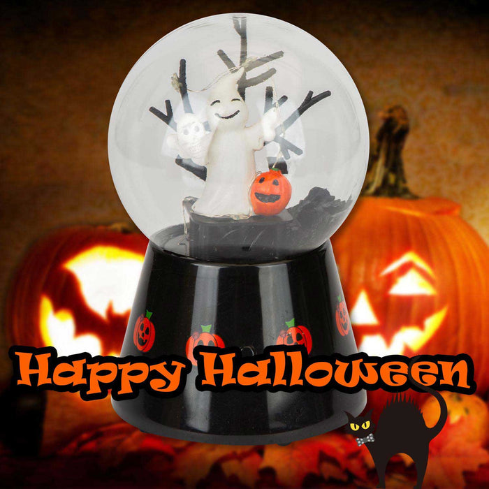 Halloween Globe Decoration Light up Trinket 17cm x 10cm Black X 1
