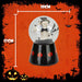 Halloween Globe Decoration Light up Trinket 17cm x 10cm Black X 1