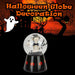 Halloween Globe Decoration Light up Trinket 17cm x 10cm Black X 1