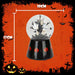 Halloween Globe Decoration Light up Trinket 17cm x 10cm Black X 1