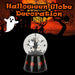Halloween Globe Decoration Light up Trinket 17cm x 10cm Black X 1