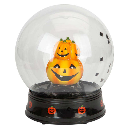 Halloween Globe Decoration Light up Trinket 21cm x 17cm Black X 1