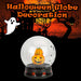 Halloween Globe Decoration Light up Trinket 21cm x 17cm Black X 1