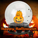 Halloween Globe Decoration Light up Trinket 21cm x 17cm Black X 1
