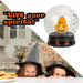 Halloween Globe Decoration Light up Trinket 21cm x 17cm Black X 1