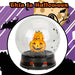 Halloween Globe Decoration Light up Trinket 21cm x 17cm Black X 1
