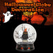 Halloween Globe Decoration Light up Trinket 21cm x 17cm Black X 1