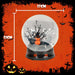Halloween Globe Decoration Light up Trinket 21cm x 17cm Black X 1