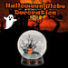 Halloween Globe Decoration Light up Trinket 21cm x 17cm Black X 1
