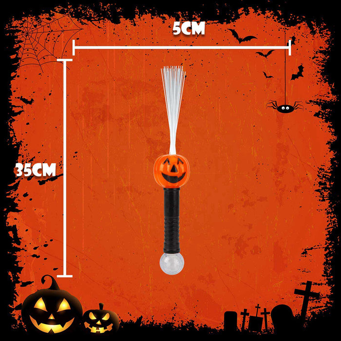Halloween Wand Fibre Optic Dand Held light 35cm x 5cm Multi X 1