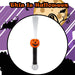Halloween Wand Fibre Optic Dand Held light 35cm x 5cm Multi X 1