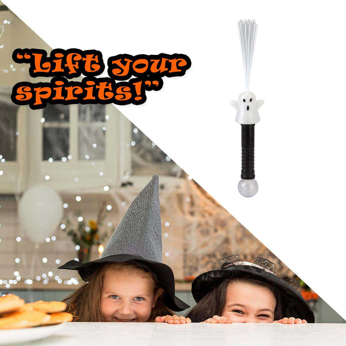 Halloween Wand Fibre Optic Dand Held light 35cm x 5cm Multi X 1