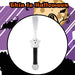 Halloween Wand Fibre Optic Dand Held light 35cm x 5cm Multi X 1
