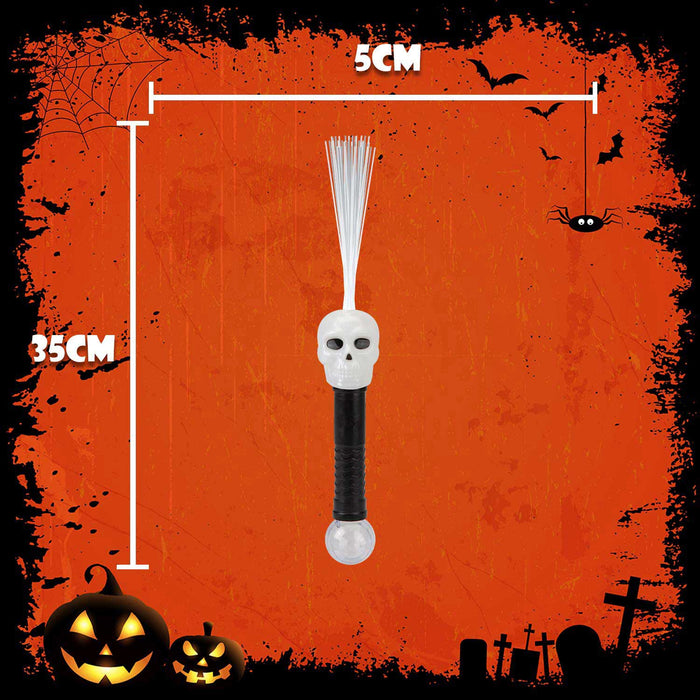 Halloween Wand Fibre Optic Dand Held light 35cm x 5cm Multi X 1