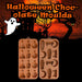 Halloween Chocolate Moulds Fun Designs 27cm x 10cm Brown X 2