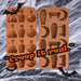 Halloween Chocolate Moulds Fun Designs 27cm x 10cm Brown X 2