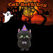 Cat Soft Toy Halloween Themed Plush 26cm x 14cm Black X 1