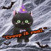 Cat Soft Toy Halloween Themed Plush 26cm x 14cm Black X 1