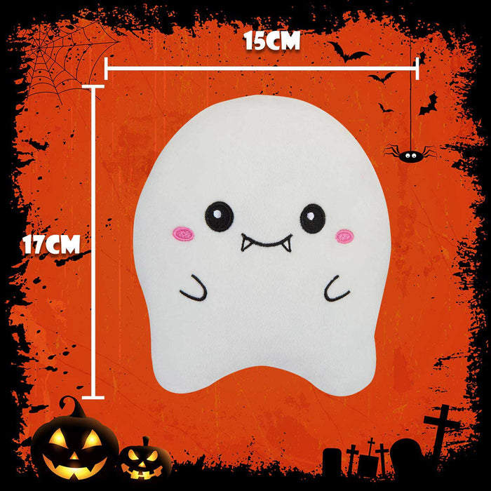 Ghost Soft Toy Halloween Themed Plush 17cm x 15cm White X 1