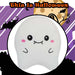 Ghost Soft Toy Halloween Themed Plush 17cm x 15cm White X 1