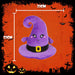 Hat Soft Toy Halloween Themed Plush 23cm x 21cm Purple X 1