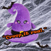 Hat Soft Toy Halloween Themed Plush 23cm x 21cm Purple X 1