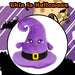 Hat Soft Toy Halloween Themed Plush 23cm x 21cm Purple X 1