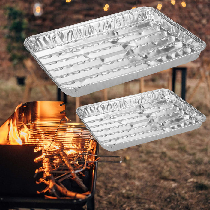 BBQ Aluminium Grill Trays Assorted Sizes (5 Pack)