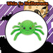 Spider Soft Toy Halloween Themed Plush 14cm x 15cm Green X 1