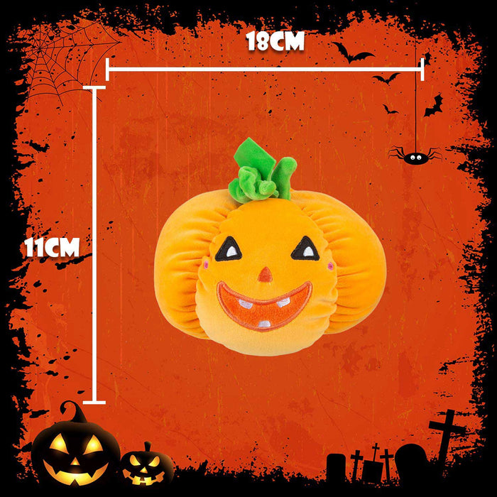 Pumpkin Soft Toy Halloween Themed Plush 11cm x 18cm Orange X 1