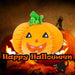 Pumpkin Soft Toy Halloween Themed Plush 11cm x 18cm Orange X 1