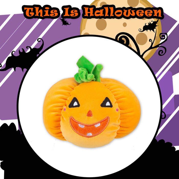 Pumpkin Soft Toy Halloween Themed Plush 11cm x 18cm Orange X 1