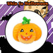 Pumpkin Soft Toy Halloween Themed Plush 11cm x 18cm Orange X 1