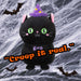 Cat Soft Toy Halloween Themed Plush 16cm x 10cm Black X 1