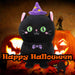 Cat Soft Toy Halloween Themed Plush 16cm x 10cm Black X 1