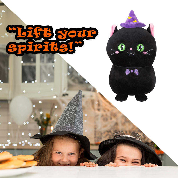 Cat Soft Toy Halloween Themed Plush 16cm x 10cm Black X 1