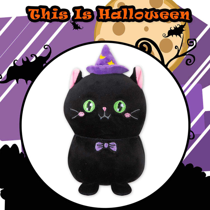 Cat Soft Toy Halloween Themed Plush 16cm x 10cm Black X 1