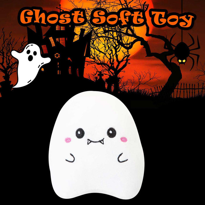 Ghost Soft Toy Halloween Themed Plush 16cm x 10cm White X 1