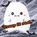 Ghost Soft Toy Halloween Themed Plush 16cm x 10cm White X 1