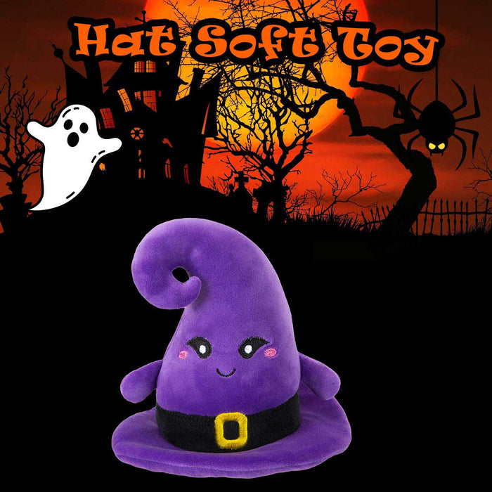 Hat Soft Toy Halloween Themed Plush 16cm x 10cm Purple X 1