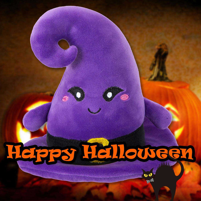 Hat Soft Toy Halloween Themed Plush 16cm x 10cm Purple X 1
