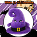 Hat Soft Toy Halloween Themed Plush 16cm x 10cm Purple X 1