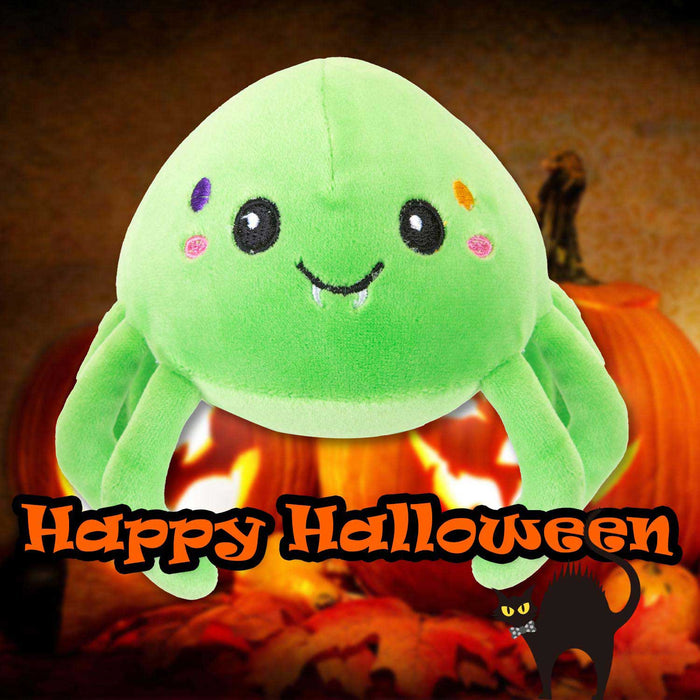 Spider Soft Toy Halloween Themed Plush 16cm x 10cm Green X 1