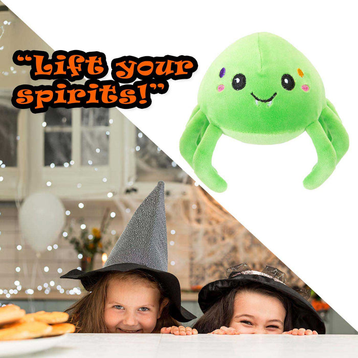 Spider Soft Toy Halloween Themed Plush 16cm x 10cm Green X 1