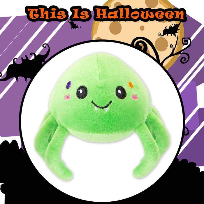 Spider Soft Toy Halloween Themed Plush 16cm x 10cm Green X 1