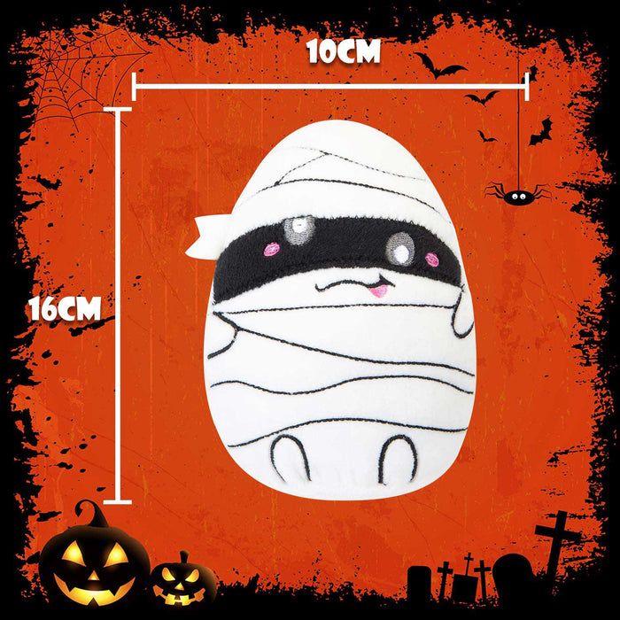Mummy Soft Toy Halloween Themed Plush 16cm x 10cm White X 1