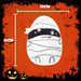 Mummy Soft Toy Halloween Themed Plush 16cm x 10cm White X 1