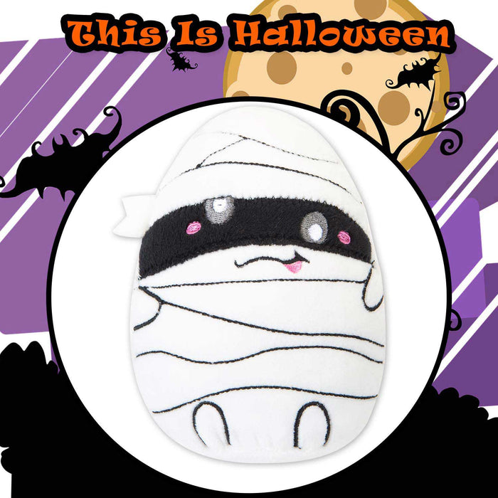 Mummy Soft Toy Halloween Themed Plush 16cm x 10cm White X 1