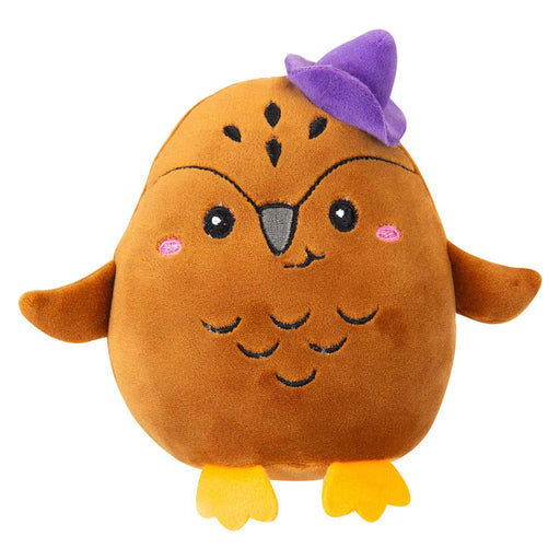 Owl Soft Toy Halloween Themed Plush 16cm x 10cm Brown X 1