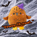 Owl Soft Toy Halloween Themed Plush 16cm x 10cm Brown X 1